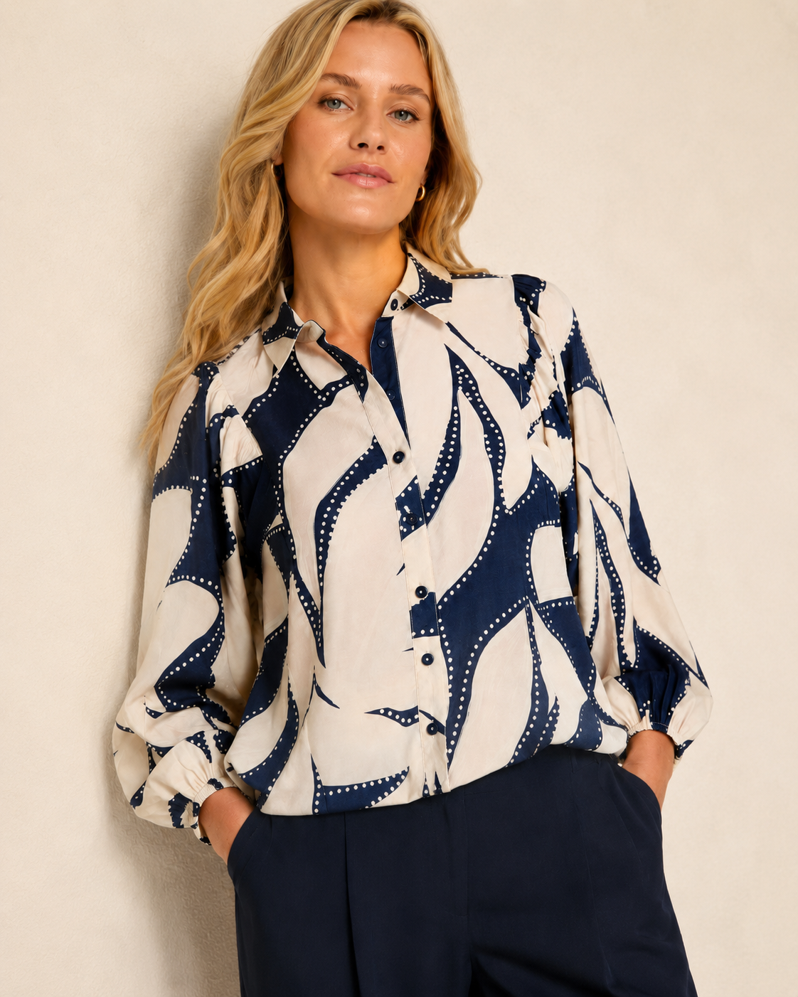 Nova Shirt - Blue Floral