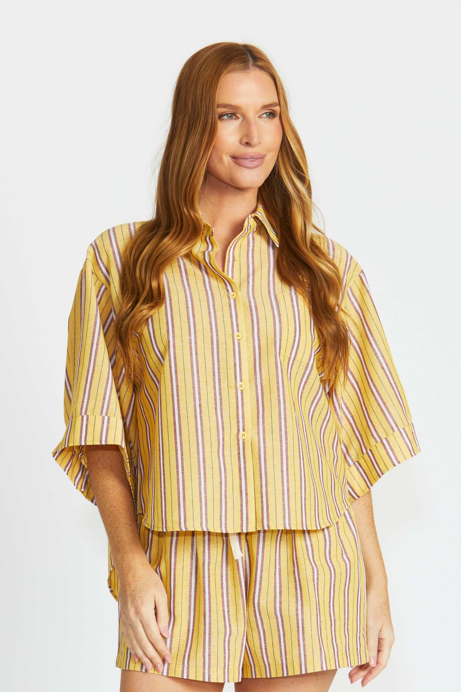 Percy Shorts - Yellow Stripe