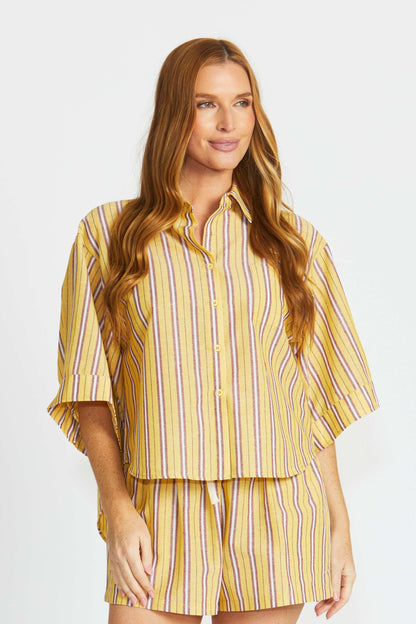 Percy Shorts - Yellow Stripe