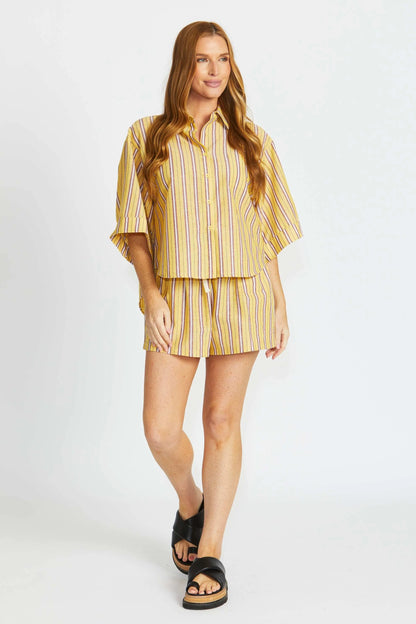 Percy Shorts - Yellow Stripe