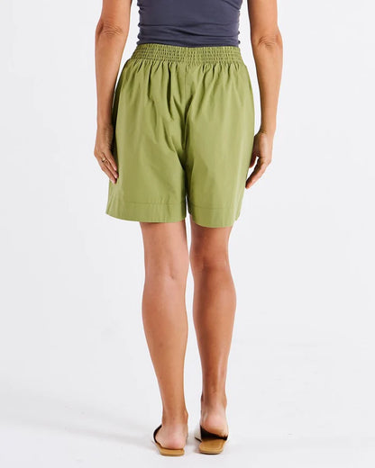 Pomona Cotton Shorts - Pistachio