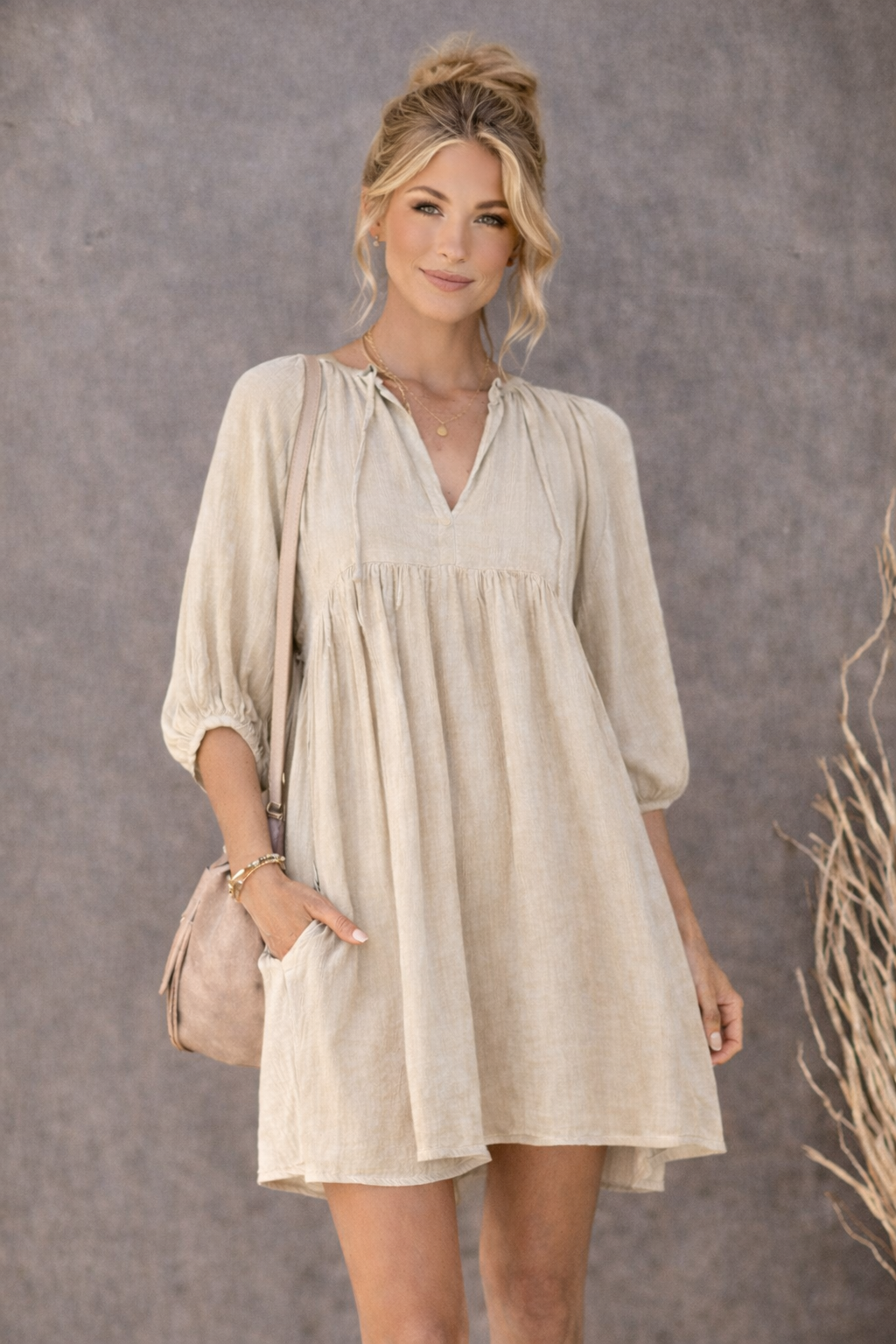 Rayah Dress - Beige