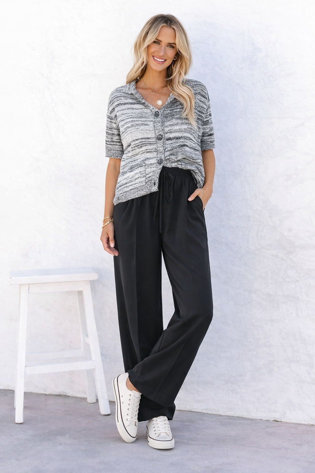 Rossi Casual Pant - Black