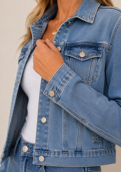 Ryley Jacket - Mixed Denim