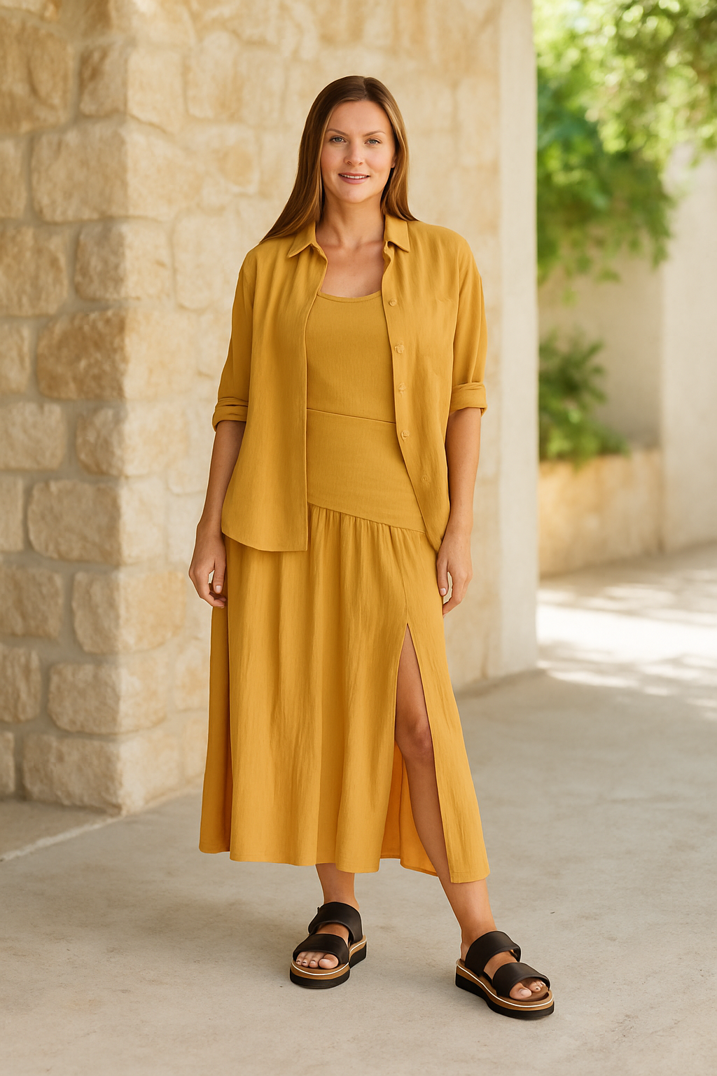 Sara Shirt - Mustard