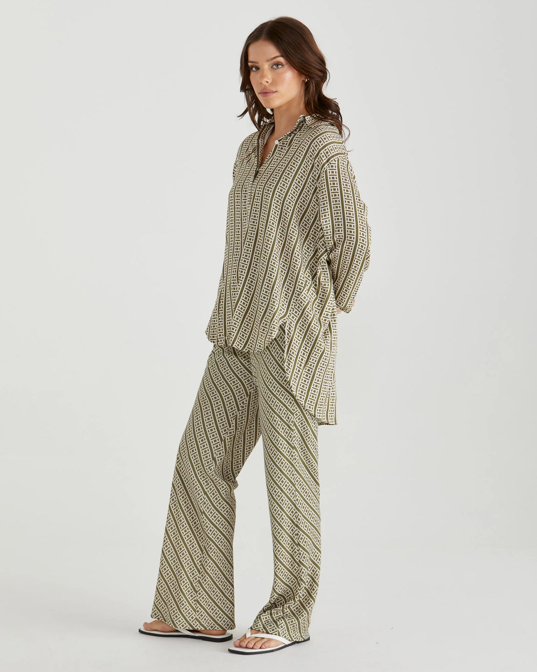 Sullivan Bias Pant - Geo Print