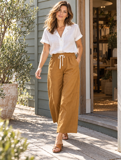 Vicki Pants -Tan