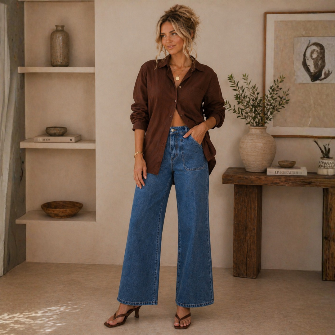 Relax Worker Jean - Vintage Blue