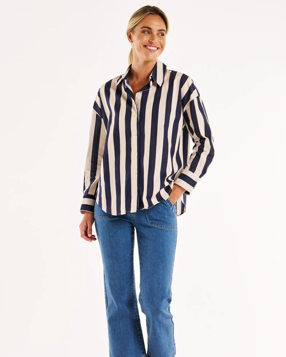 Stripe Shirt - Navy Stripe