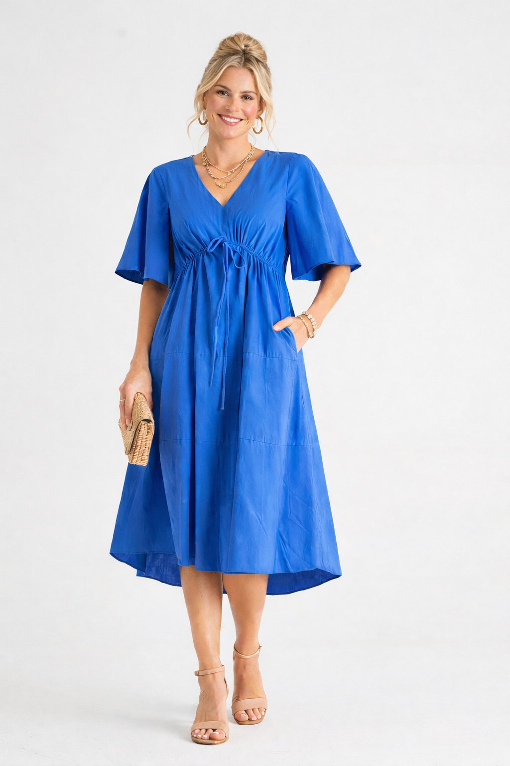 Cora Dress - Iris Blue