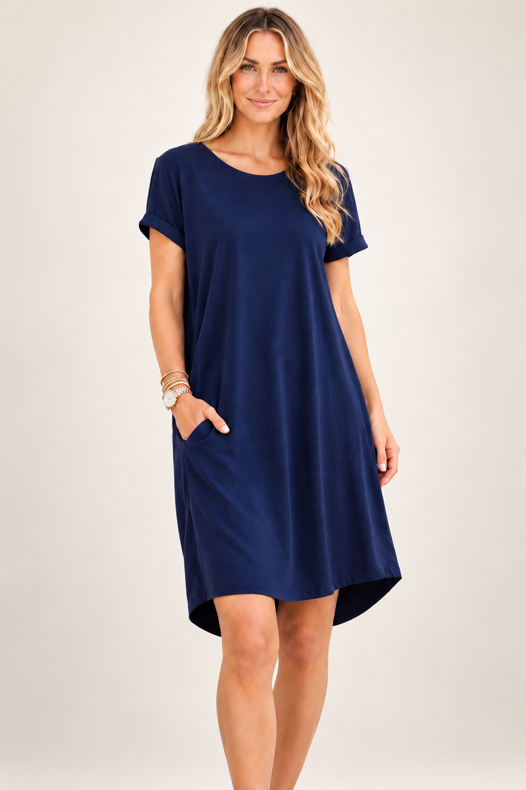Maxine T-Shirt Dress - Coal