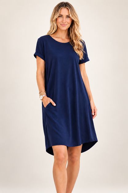 Maxine T-Shirt Dress - Coal