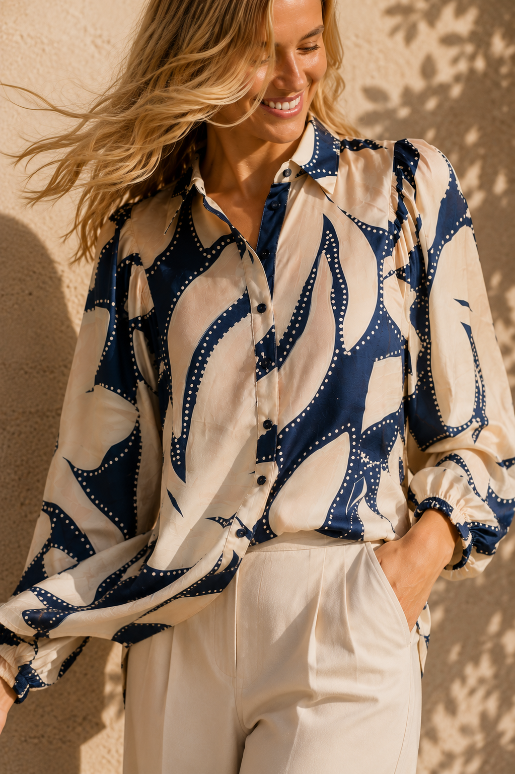 Nova Shirt - Blue Floral