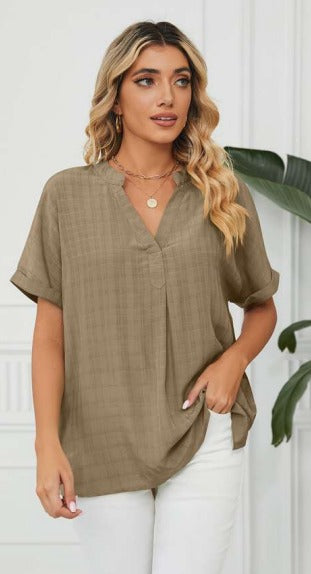 Sheer short sleeve shirt